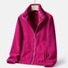 Giacca in Pile Bifacciale da Esterno per Coppia Giacca con Cappuccio in Pile Spesso da Donna Autunno Inverno Calda