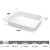 ZISIZ Melamine Rectangular Fast Food Tray