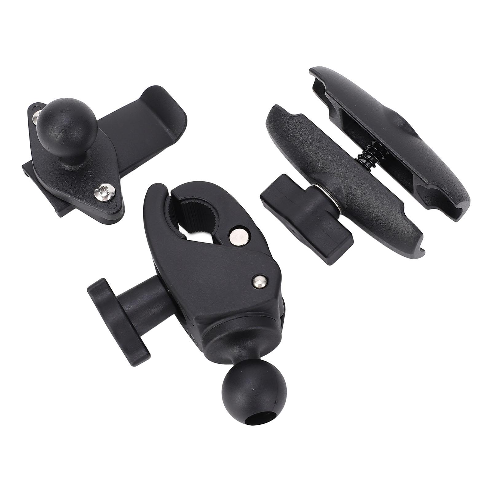 Motorcycle GPS Mount 1in Ball Head Adjustable Handlebar Clamp Mount Base for Garmin Handheld GPS