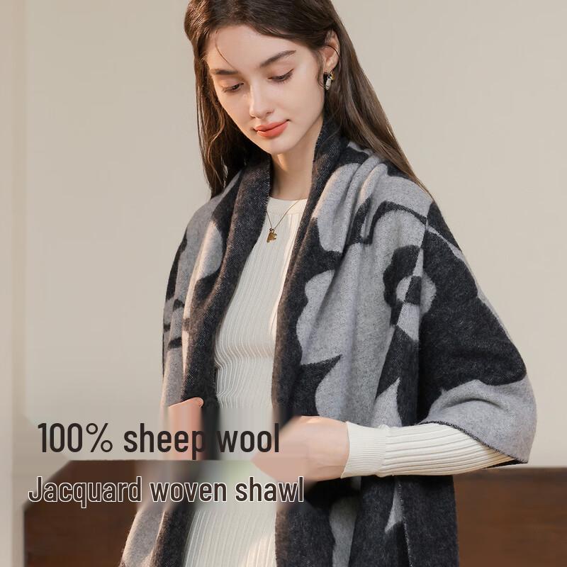 Women's 100% Wool Scarf & Shawl