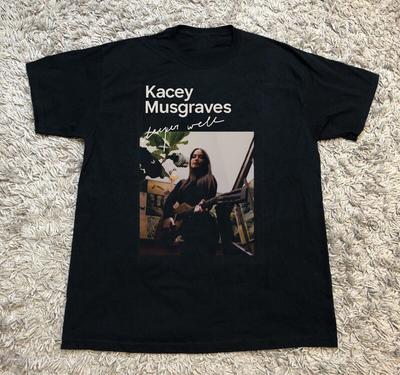 RARE! Kacey Musgraves Black Cotton Shirt Full Size S-5XL BS1971