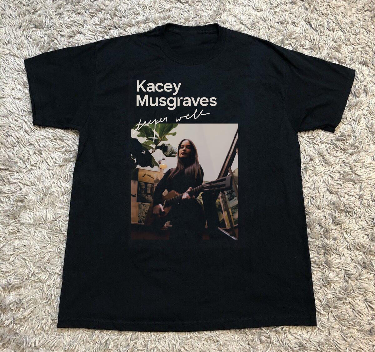 RARE! Kacey Musgraves Black Cotton Shirt Full size S-5XL BS1971 S