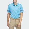 Adidas Polo Shirts Men's Blue Polo Collar Moderate Straight Fit IU4362