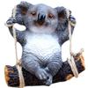 Resin Tree Hanging Animal Crafts: Koala Climbing, Panda on Swing