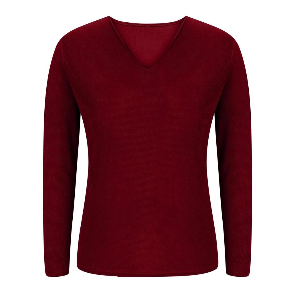 Women's Solid Color Long Sleeved Fashionable Women's Casual Top