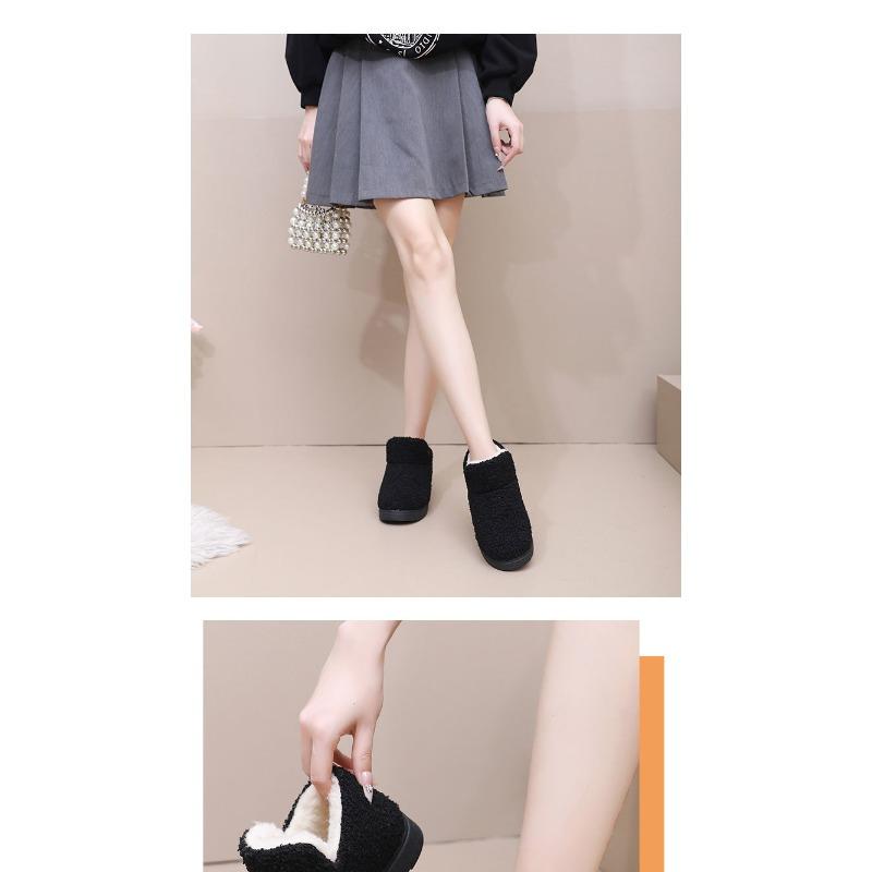 2025 Winter New Arrival Women's Cotton Slippers Home Warmth Slip-Resistant Fleece-Lined Thickened Mom Snow Boots