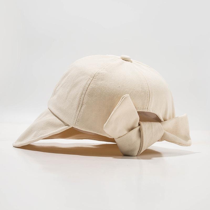 Japanischer Schleifenhut mit Sonnenschutz kann im Sommer mit einem Pferdeschwanz gebunden werden, ein Fischerhut mit breiter Krempe als Sonnenschutz, Ins Damen-Sonnenhut