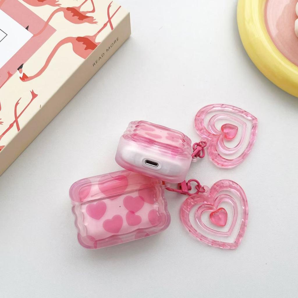 TY: [picture] TY: Ins Girl Pink Love for AirPods Protective Case Third Generation Pro1 Apple