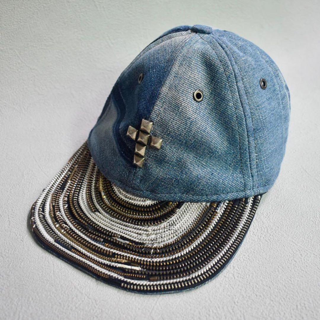

[USED] mementozip denim cap class studs 1of1