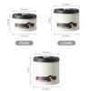 Coffee Bean Vacuum Sealed Tank Stainless Steel Grain Tea Nut Storage Vacuum Airtight Sealed Cans Kitchen Storage Organizer