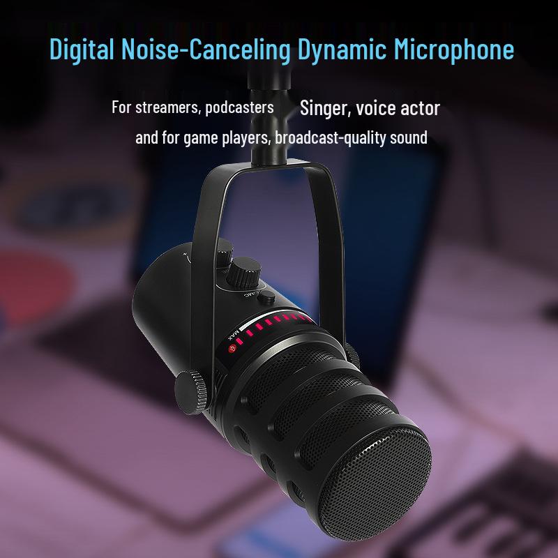 MV7 Professional Dynamic Microphone Set for Recording, Streaming, and Gaming with Sound Card Mixer