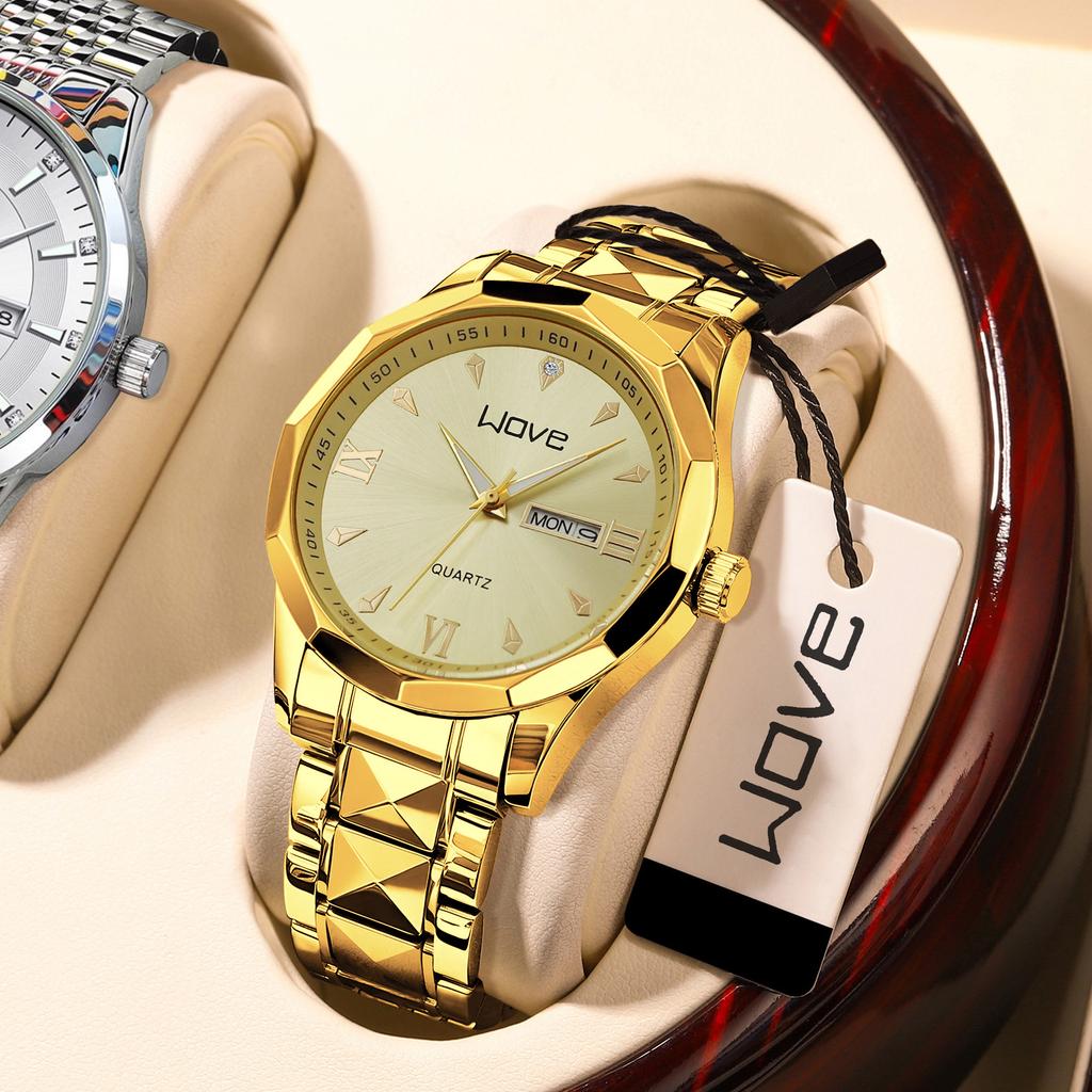 Langjue Watch Men'S, Fashion Couple Watch, Calendar Luminous Men'S Watch High-End Business Men'S Watch