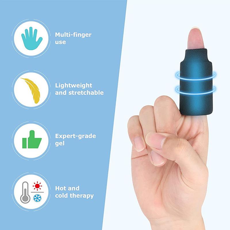 Finger Ice Sleeves 4Pcs Finger & Toe Cold Gel Ice Packs Thumb Ice Packs  Cold Compression Sleeves For Arthritis Hand Care