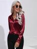 Blusas Office Lady Wit Shirt Mode Herfst Casual Top Satijnen Shirt Effen Losse Casual Zijden Top Vrouwen Blouse Kleding 28548