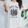 Girls Trip Salem Tshirt Cute Funny Witch Tee Shirt Short Sleeve Spooky Season T Shirt Women Vintage Fall Halloween Top Clothes