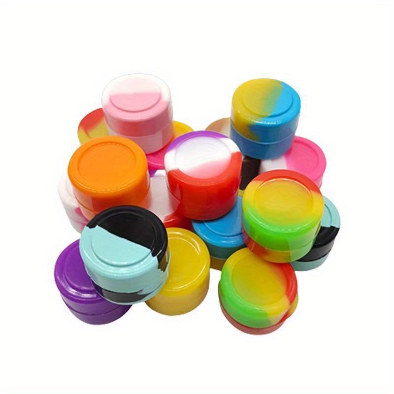 5/10Pcs 5ML Nonstick Silicone Container Non-stick Oil Wax Storage Box Silicone Jar Travel Face Cream Liquid Ointment Container