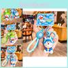 Chaveiro Adorável Doraemon Dinossauro Amuleto de Desenho Animado Fofo de Silicone Para Bolsas e Presentes