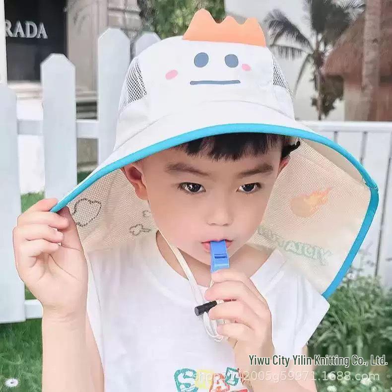 Kids' Sun Protection Hat with Neck Shawl - Spring & Summer Edition