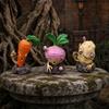 Halloween Vegetable Zombie Statue, Spooky Carrot Potato Zombie Garden Sculpture, Resin Outdoor Decoration for Patio, Yard, Graveyard Decor