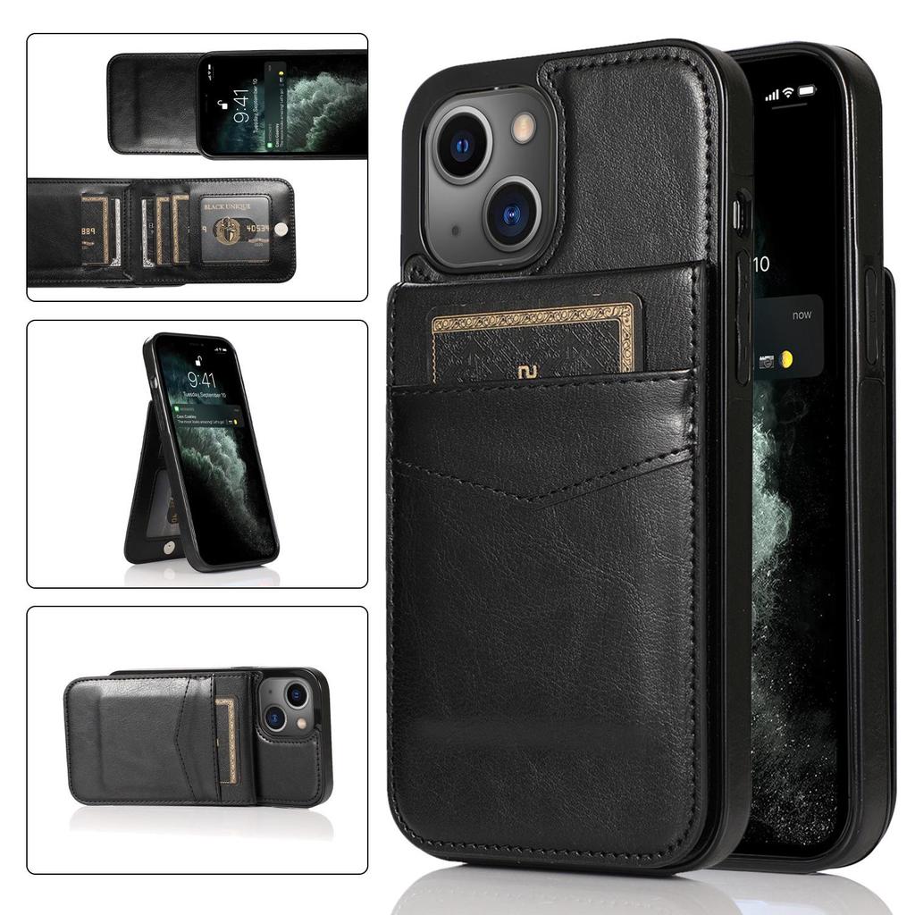 Apple iPhone 17 Pro Max Crazy Horse Leather Flip Case