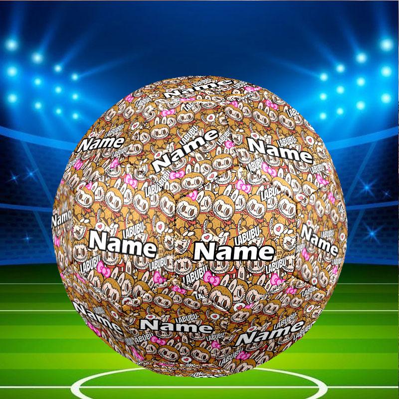 Custom Name Personalized Labubu Print Size 5 Soccer Ball Training & Match Football, for Team, Kicking, Gift for Football Enthusiasts