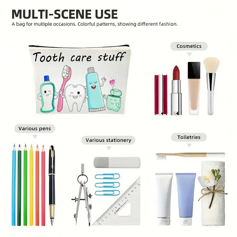 Travel Portable Toiletries Storage Bag Multi-Functional Makeup Organizer Bag Zipper Cosmetics Pouch Hair Accessory Storage Bags