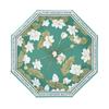 Double-layer vinyl retro flower folding advanced sense sun protection and UV protection parasol umbrella dual-purpose 50-fold umbrella