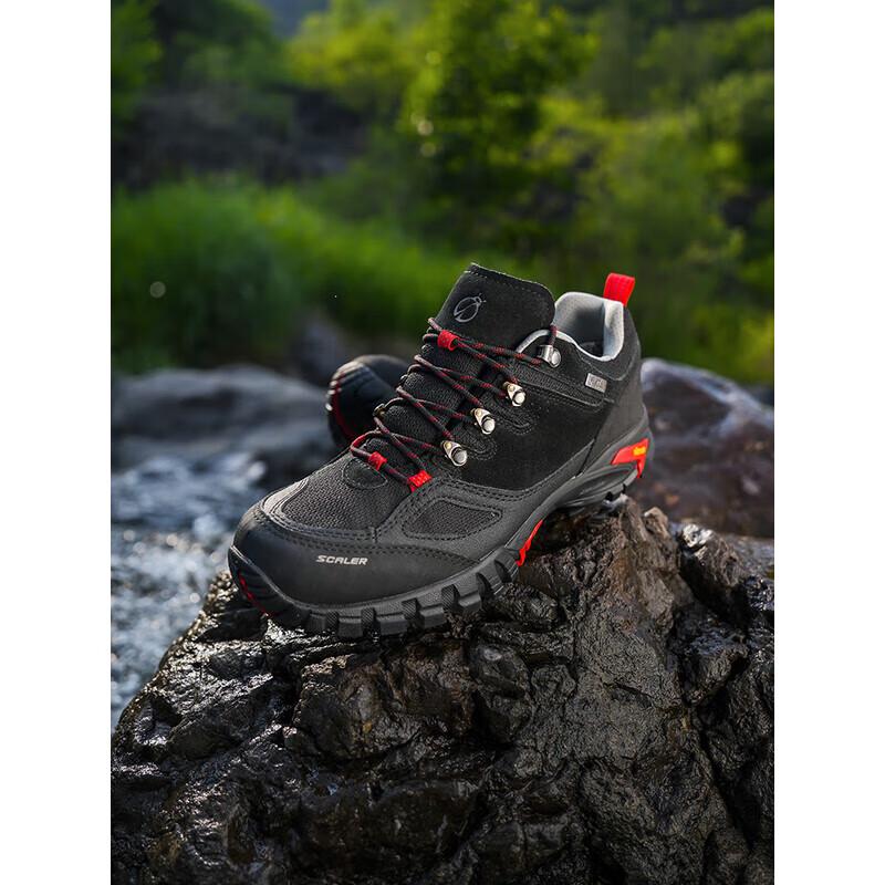 SCALER X9513935 Unisex Suede Waterproof Low-Cut Hiking Shoes 38