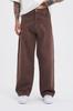 Oversize Baggy Men's Jeans Trousers - Sour Brown