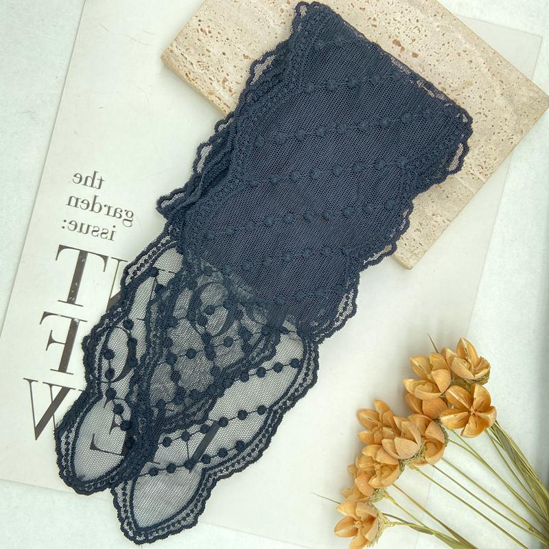 French Lace Embroidered Silk Scarf Headband - Super Fairy Sweet Hair Ribbon