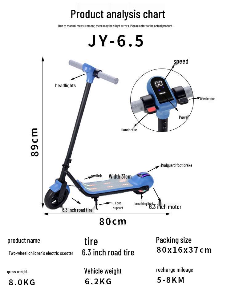 Electric Two-Wheel Children's Scooter - Commuter Toy