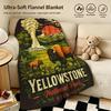 Drama Y-Yellowstone-E Kuschelige Weiche Flanelldecke, Vielseitig für Sofa Bett Camping Reisen Nickerchen