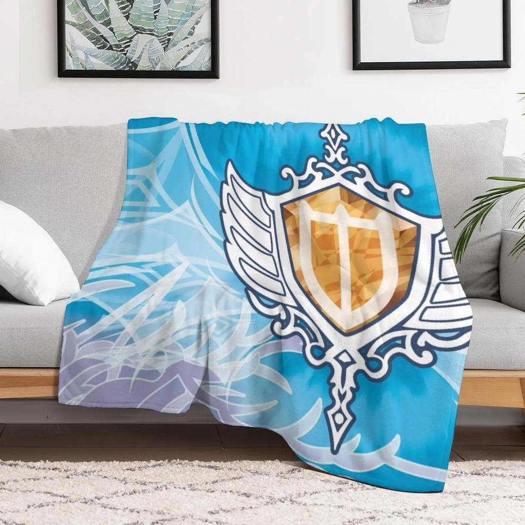 FFXIV Paladin Job Mat Throw Blanket Retros anime Thermal Hairy Blankets
