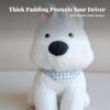 Stuffed Golf Headcover with Bandana Safeguarding Dog Club Cover Easy to Put