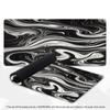 Large Black Marble Swirl XXL Mousepad Abstract Liquid Texture Deskmat Non-Slip Rubber Gaming Pc Keyboard Desk Gamer Mats