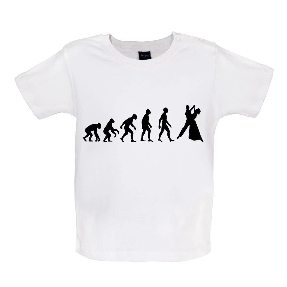 Evolution Of Man Ballroom Dancing - Baby T-Shirt / Babygrow - Dancer Dance Ball 120