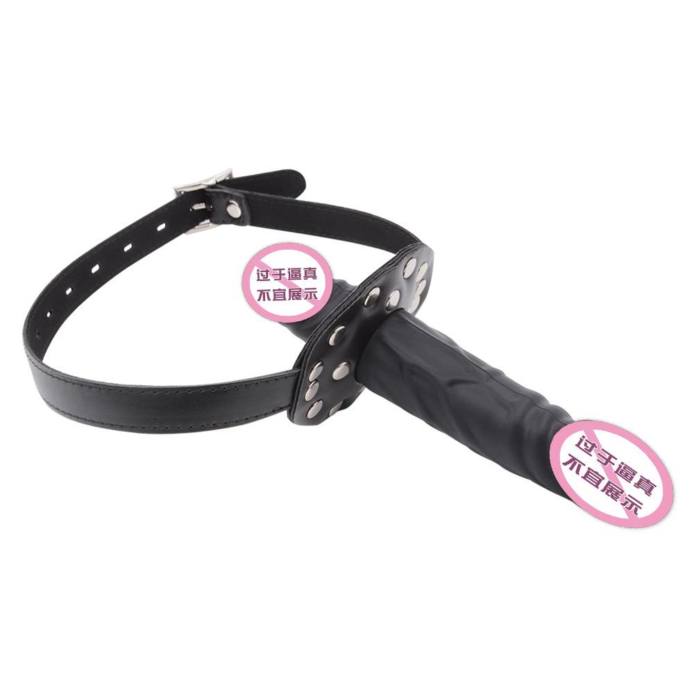 SM Double-Headed Silicone Dildos Ball Gag Deep Throat Penis Mouth Ball Couple Sexy Sex Product Gay Female Slave Training