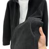 Large Size Men's Autumn And Winter Sweatshirt Zipper Stand Collar Long Sleeve Thickened Fleece Solid Color Loose Casual Jacket