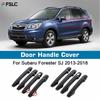 Door Handle Cover For Subaru Forester SJ 2013 2014 2015 2016 2017 2018 Glossy Black Pad Sticker Overlay Styling Accessories