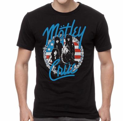 Authentisches Motley Crue Vintage Girls Nieten T-Shirt Schwarz M-2XL NEU
