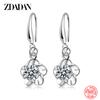 New Arrival 925 Sterling Silver Flower Amethyst Earring for Women Fashion Jewelry