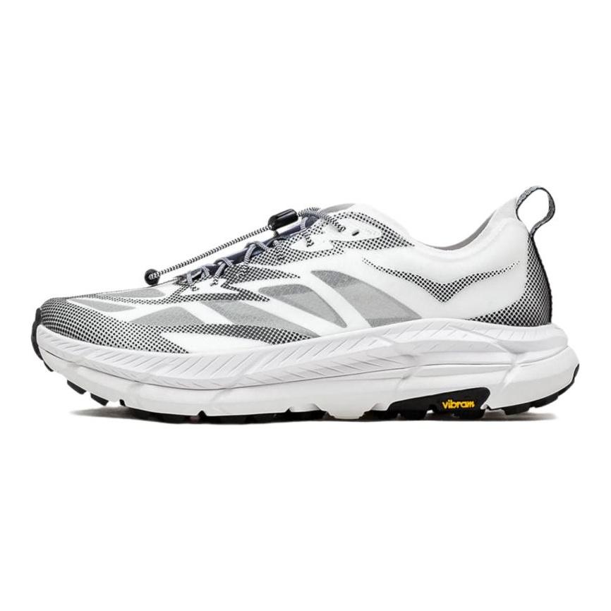 HOKA Mafate Speed 4 Lite Stealth Tech Pack - Beyaz Siyah Unisex Spor Ayakkabı 1168971-WBLC