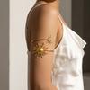 Accessories, Flower Open Arm Bracelet, Punk Geometric Arm Bracelet, Beach Party Gold Arm Bracelet
