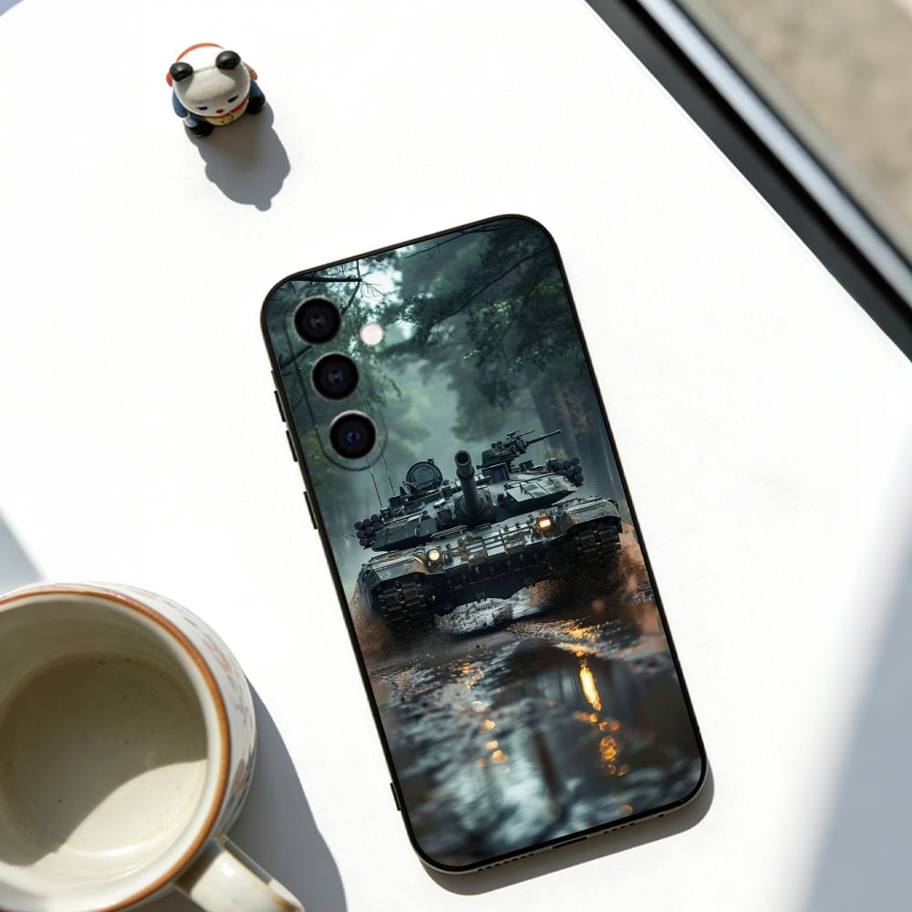 Heavy tank Phone Case For Samsung Galaxy A73,A72,A71,A70,A53,A52,A51,Others Soft Black Cover