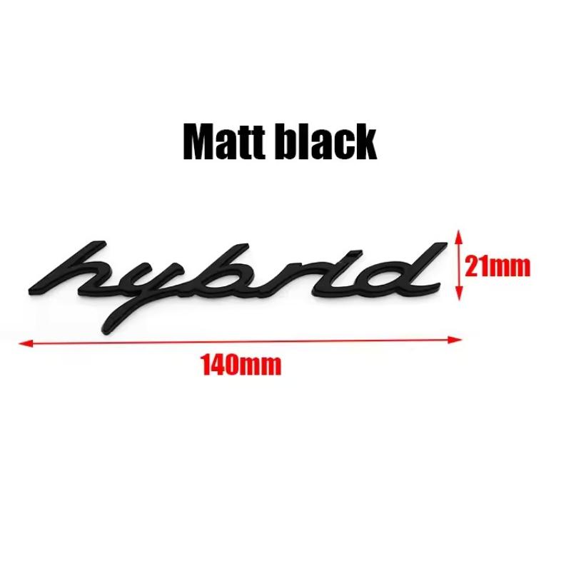 1pcs New 4 S Turbo E Hybrid ABS Car Fender Side Rear Trunk Emblem Badge Sticker Accessories