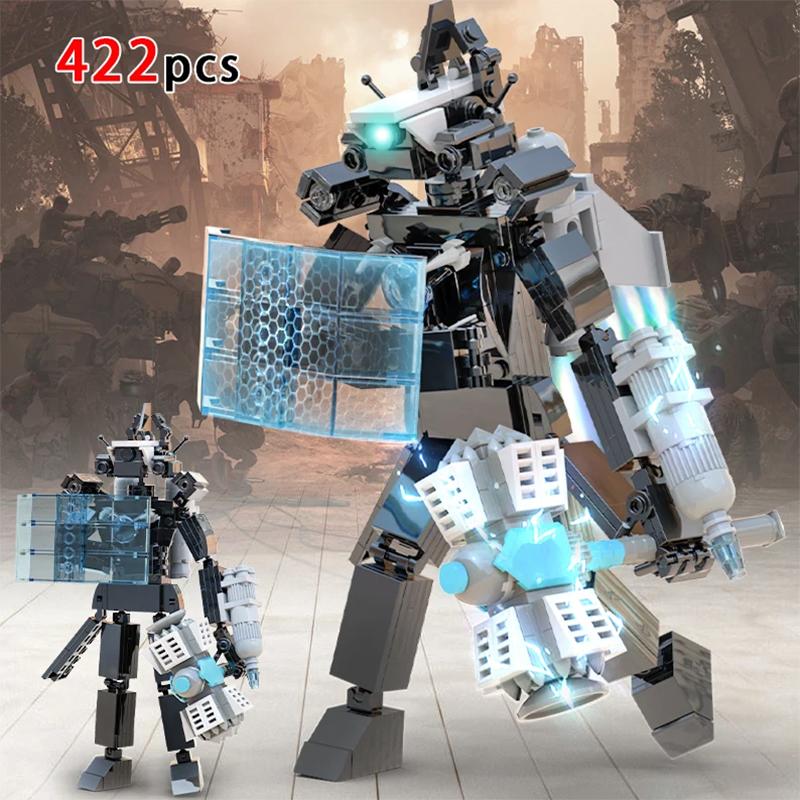 Skibidi Toilet Titan TV Man Speakerman Horror Game Bosses Camara Building Block Cartoon Doll Model Kids Birthday Halloween Gift