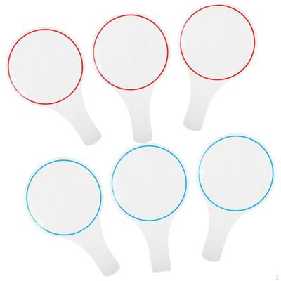6 Stück Schreibtafeln Löschbare Anzeigetafeln Wiederverwendbare Leere Whiteboards zum Punkten für das Richterbüro