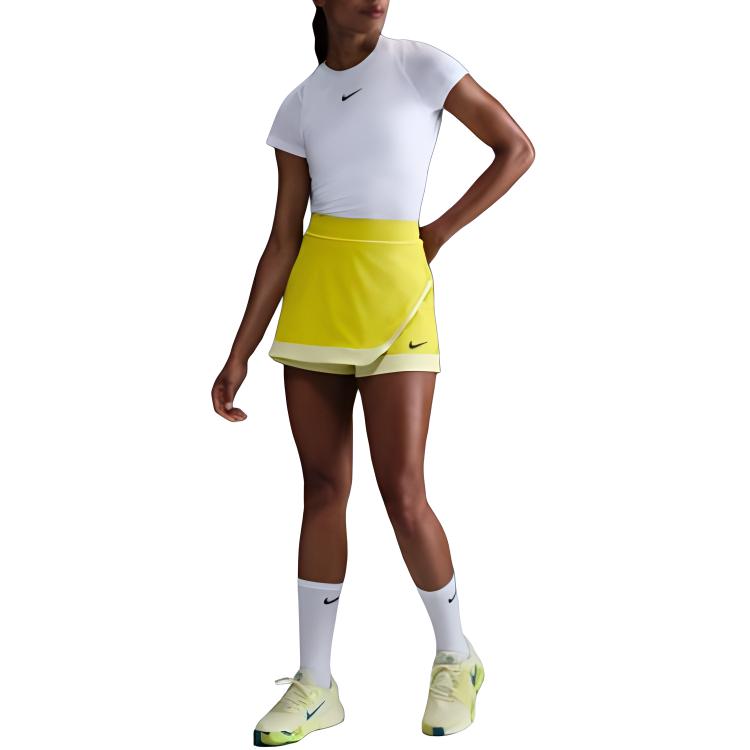 Nike Logo Built-In Shorts Casual Skirt Women bottoms Yellow HF6449-344