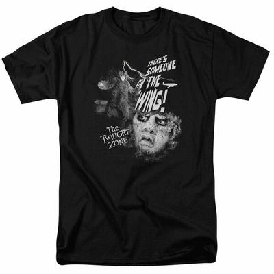26 The Twilight Zone Someone On The Wing T-Shirt Herren Lizenzierter Klassiker TV Schwarz Unisex T-Shirt