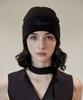 Bajal Chain Logo Natural Beanie Black